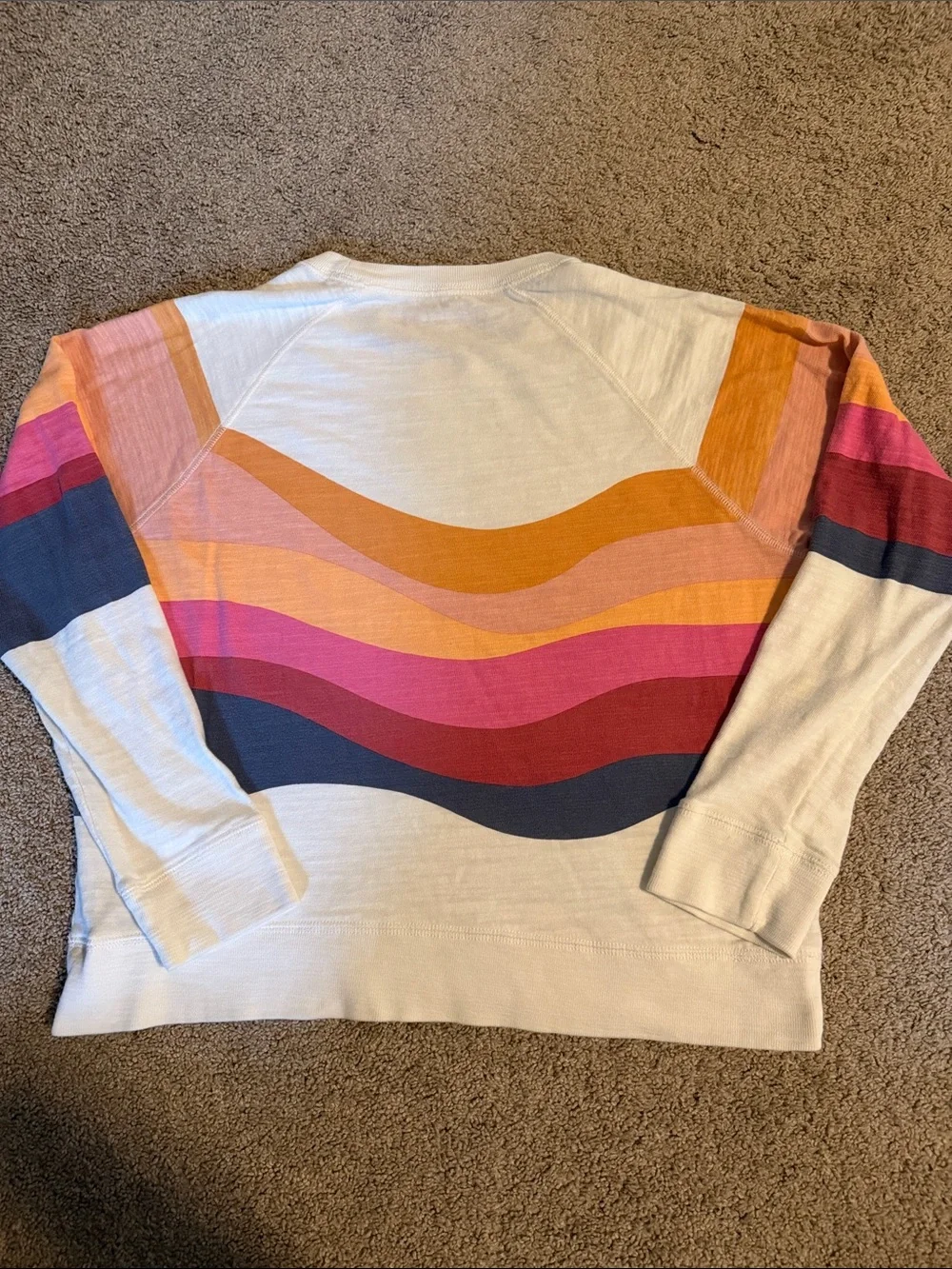 FAHERTY Sunwashed Slub Crewneck - Soleil Set Sail - Picture 4 of 4